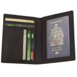 RFID Secure Passport Bifold Holder Case SD 017 (Coffee)