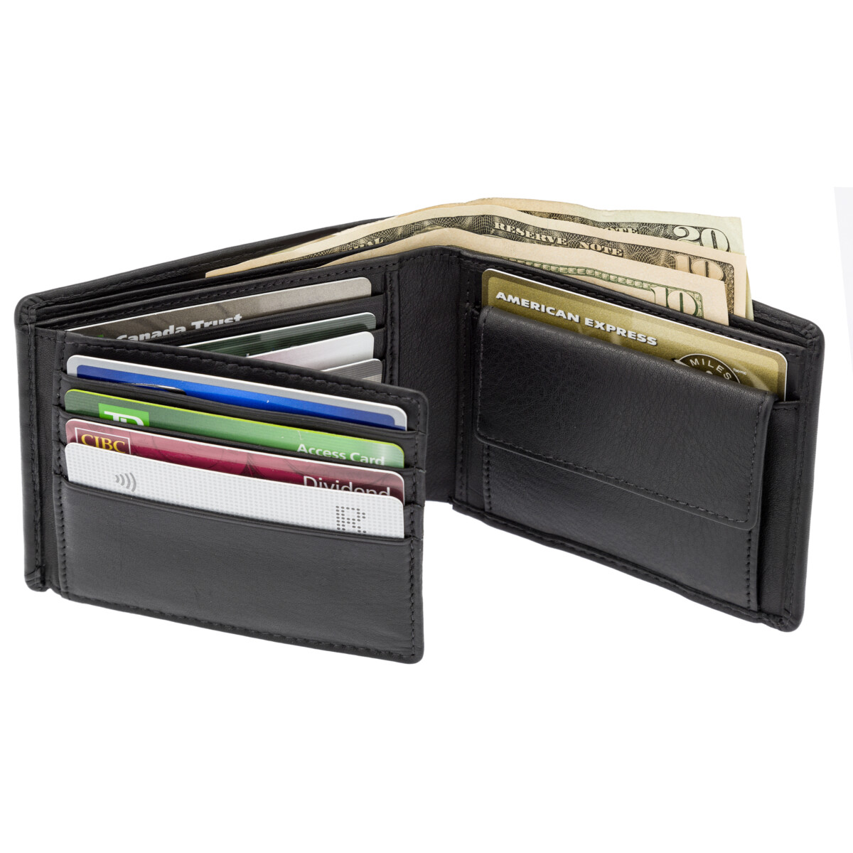 Men's Secure Bifold Nappa Leather Bifold SD 013