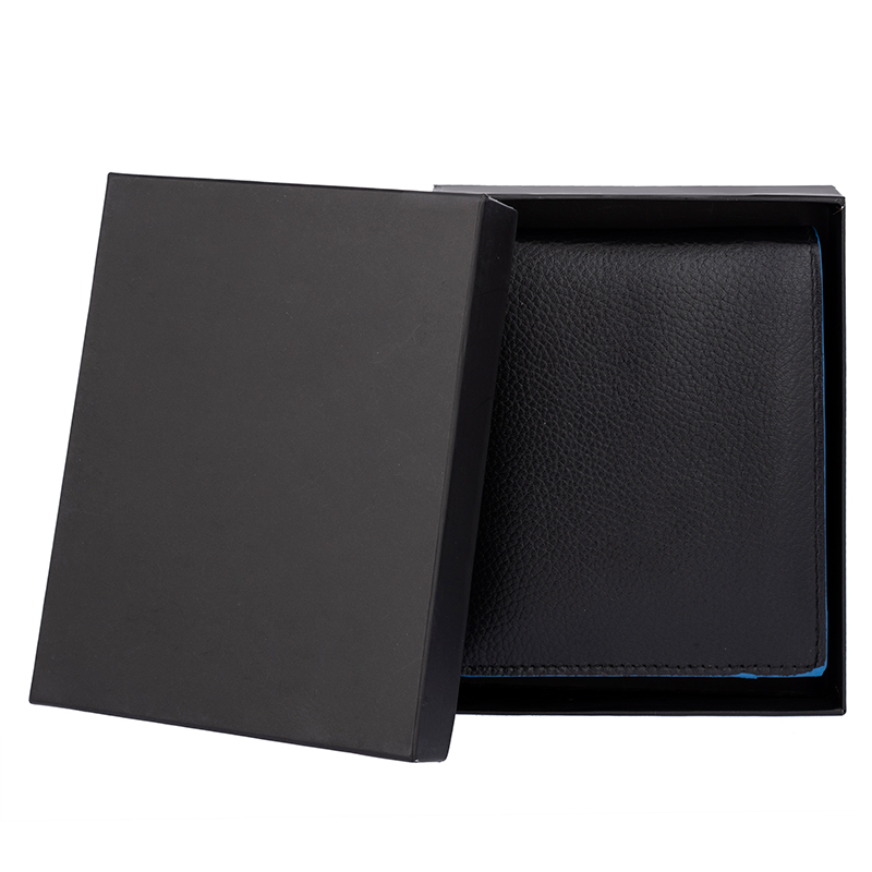 Men’s Secure Bifold Nappa Leather Bifold SD 013 (Black)