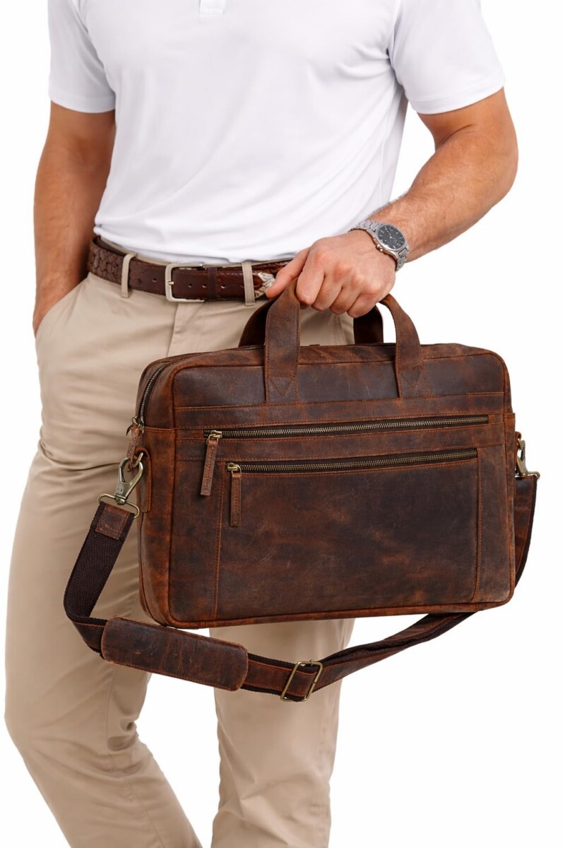 Buffalo Leather Pilot Bag AZ 052  16.25”*11.75”*3” Inches (L*H*B)