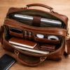 Buffalo Leather Pilot Bag AZ 052 16.25”*11.75”*3” Inches (L*H*B) Buffalo Leather Pilot Bag AZ 052 16.25”*11.75”*3” Inches (L*H*B)