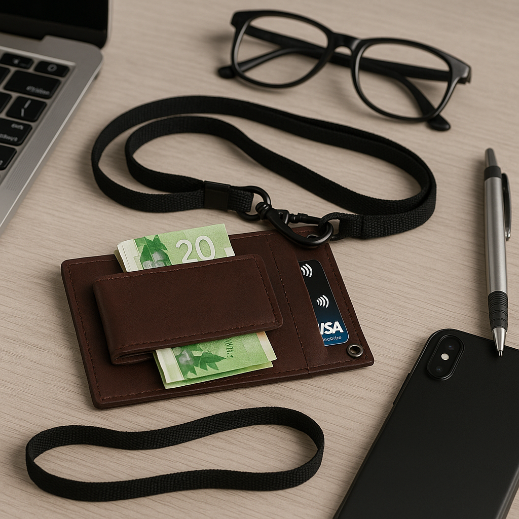 Genuine Leather Slim Detachable Money Clip SD 001