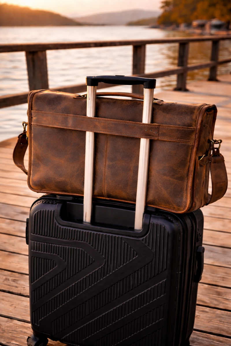 Buffalo Leather Pilot Bag AZ 052  16.25''*11.75''*3'' Inches (L*H*B)