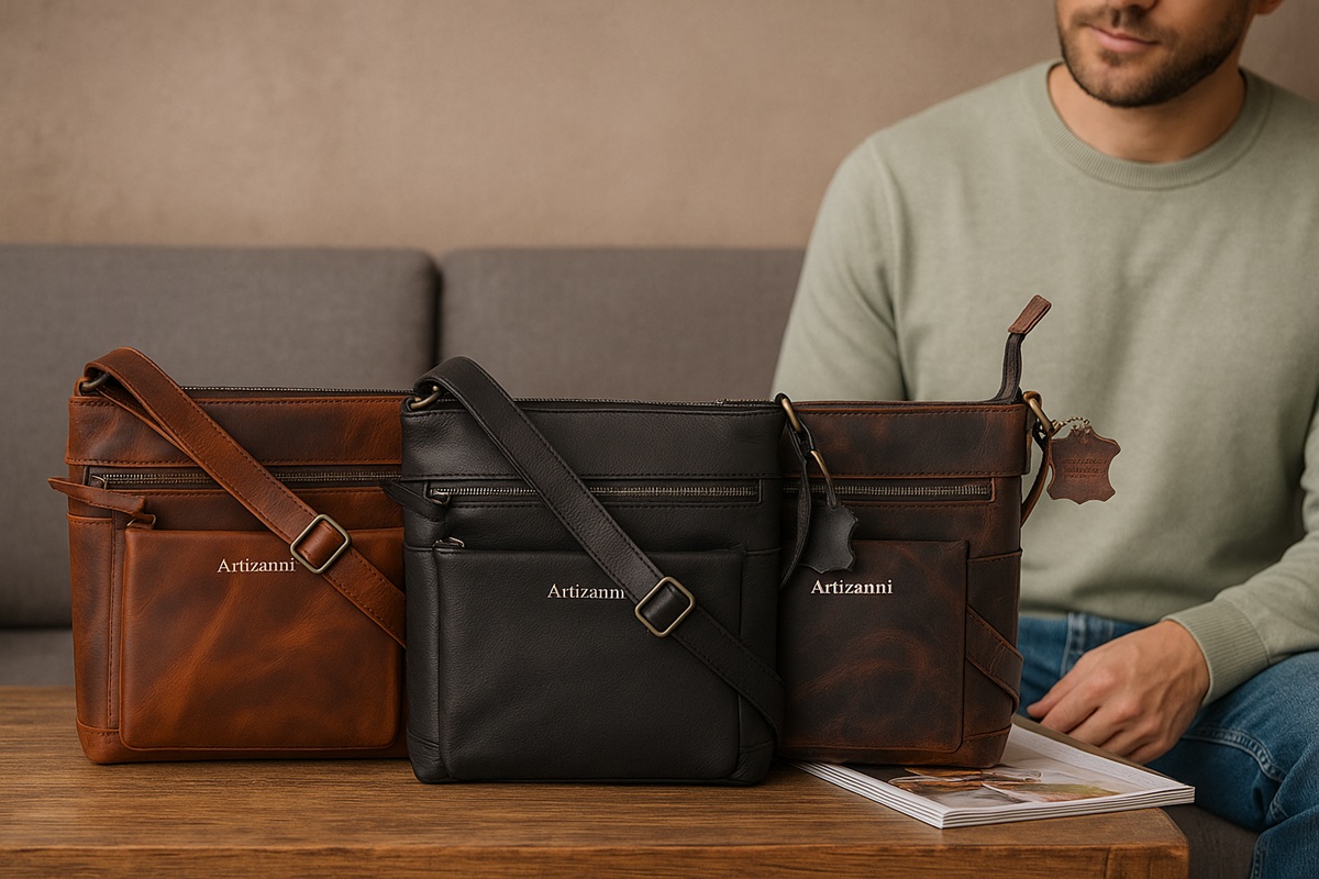 Premium Leather Satchel Bag AZ 060