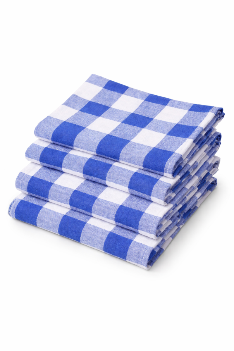 Set of 4 Plaid Buffalo check Dish Towels Hanging Tea Towel