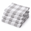 Set of 4 Plaid Buffalo check Dish Towels Hanging Tea Towel Set of 4 Plaid Buffalo check Dish Towels Hanging Tea Towel