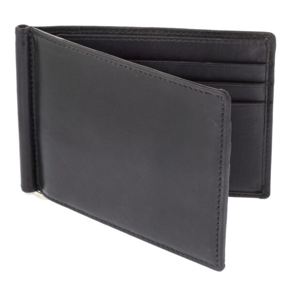 Leather Money Clip Wallet Natural SD 006