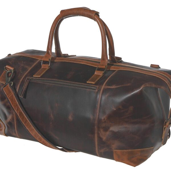 Genuine Leather Duffle Bag, Womens Mens Travel Bag, Overnight Bag, Business Bag MK 082