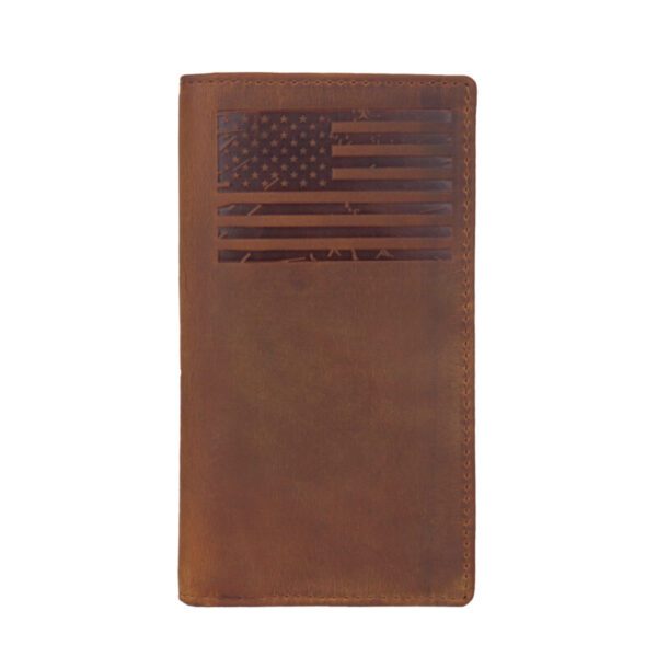 Men’s checkbook Rodeo Long Wallet (FLAG) SD 033