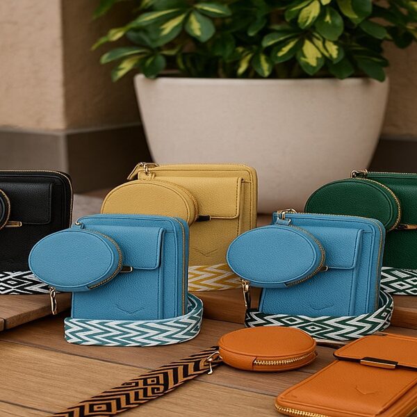 Vegan Crossbody Bag with Adjustable Guitar Strap SD 074