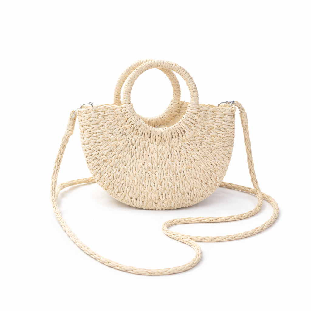 Artizanni Rattan Straw Handbag Hobo Bags