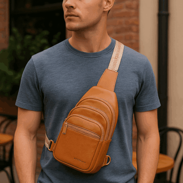 Artizanni Leather Sling Bag for Women Crossbody Bag Fanny Pack Shoulder Strap