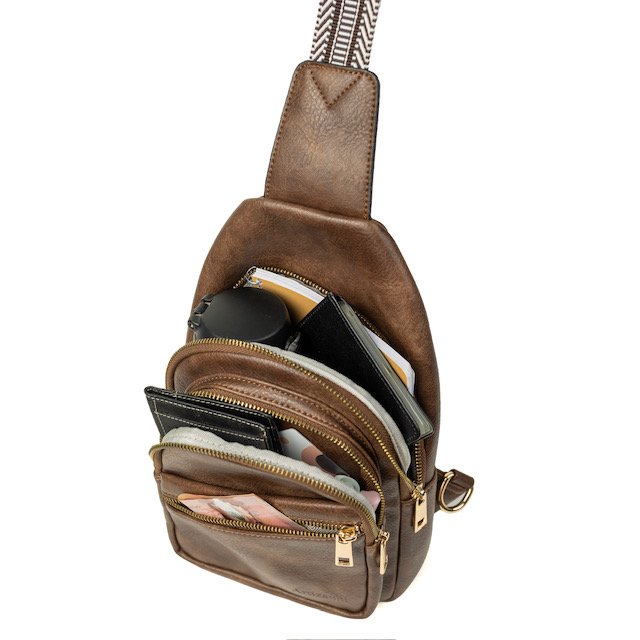 Artizanni Leather Sling Bag for Women Crossbody Bag Fanny Pack Shoulder Strap