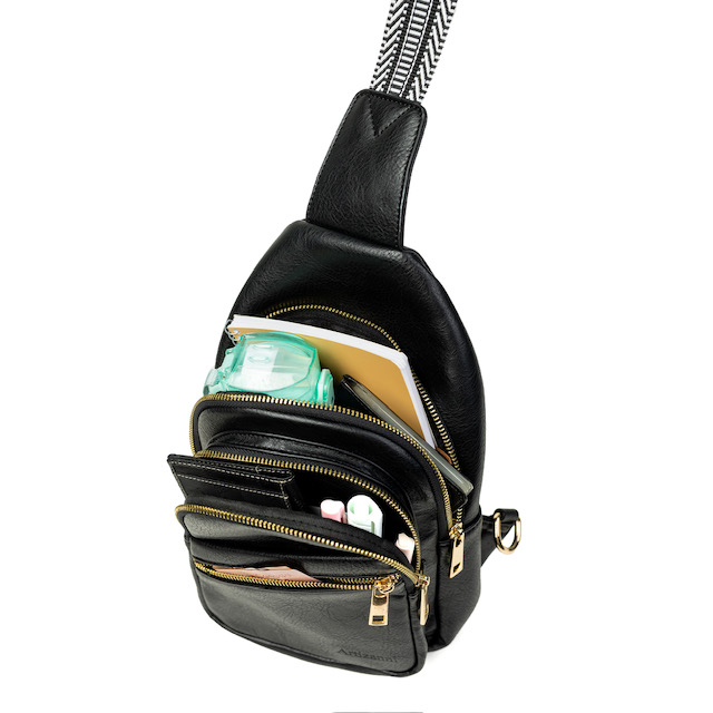 Artizanni Leather Sling Bag for Women Crossbody Bag Fanny Pack Shoulder Strap