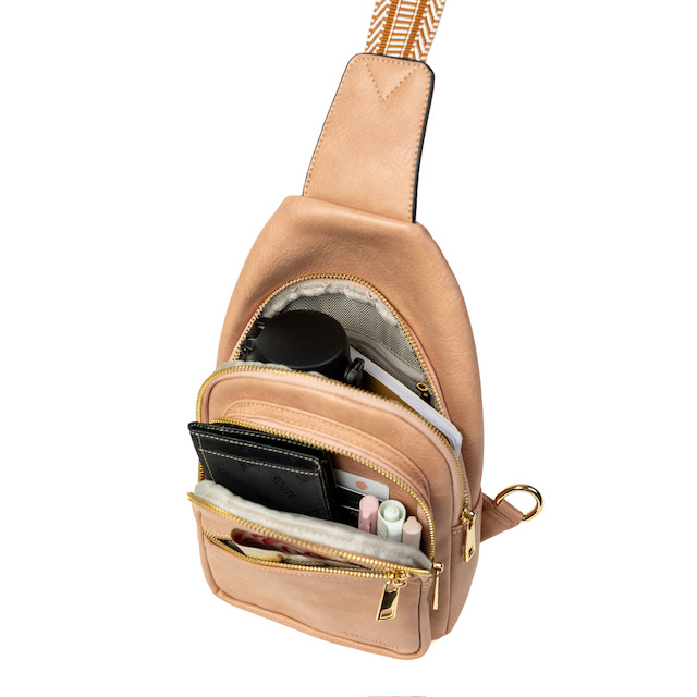 Artizanni Leather Sling Bag for Women Crossbody Bag Fanny Pack Shoulder Strap