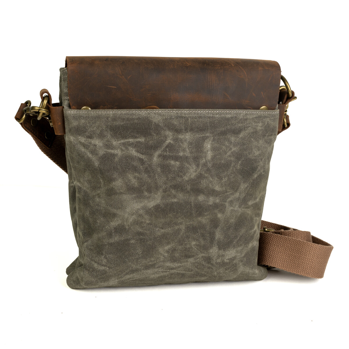 Sling Bags for Women Men Zipper Crossbody Bag Canvas/Leather