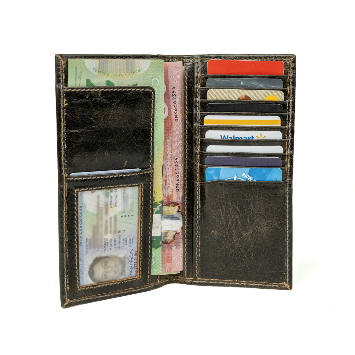 Artizanni Long Leather Wallet- Bifold Mens Suite Leather Wallet