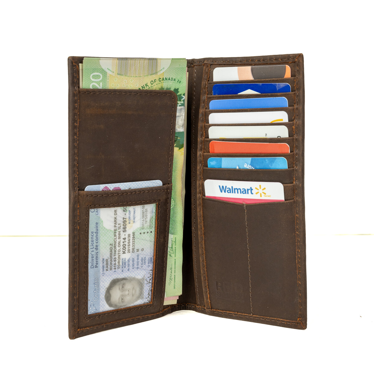 Artizanni Long Leather Wallet- Bifold Mens Suite Leather Wallet