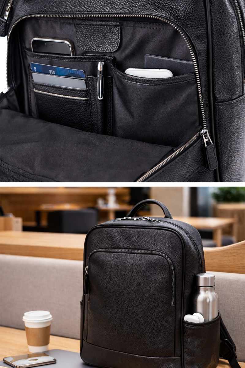 Voyager Leather Backpack  Vintage 16.5 inch Laptop 16.9”*5.90”*12.20” Inches (L*W*H)