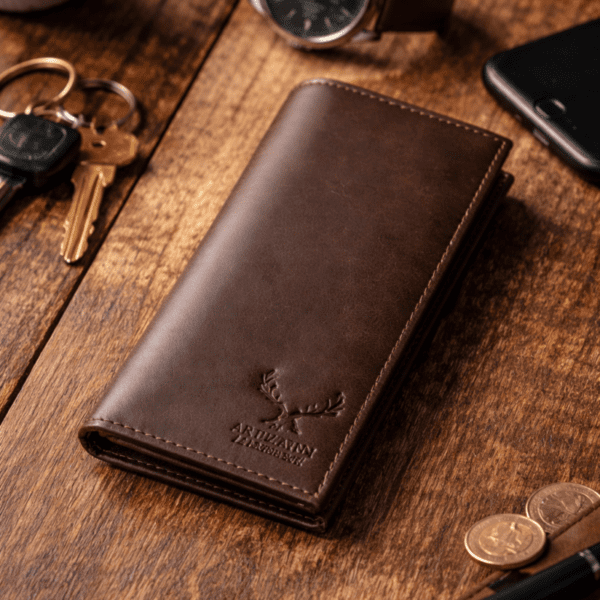 Artizanni Long Leather Wallet- Bifold Mens Suite Leather Wallet Artizanni Long Leather Wallet- Bifold Mens Suite Leather Wallet