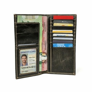 Artizanni Long Leather Wallet- Bifold Mens Suite Leather Wallet