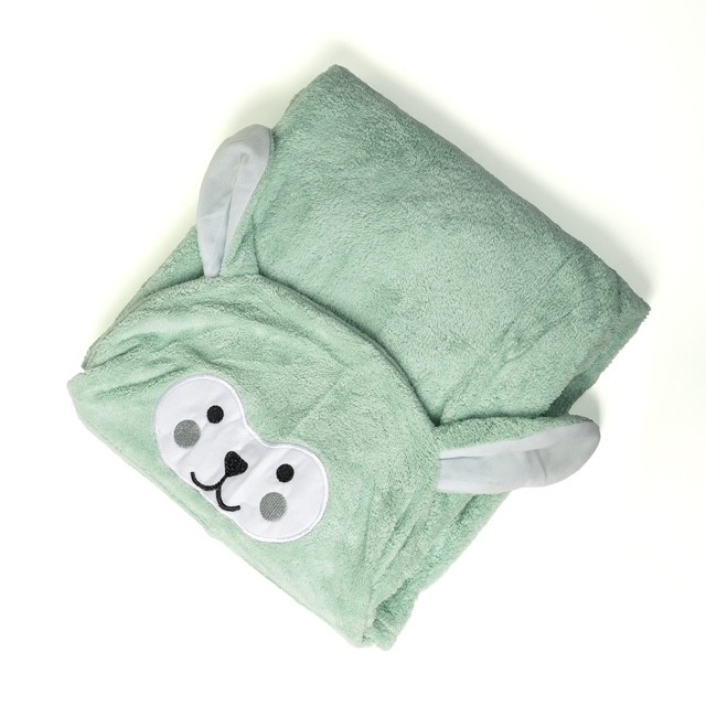 Baby Hooded Towel, Premium Cotton Infant, 2-Pack, 76*76 cm, Newborn Bath with Hood for Baby Girls & Boys