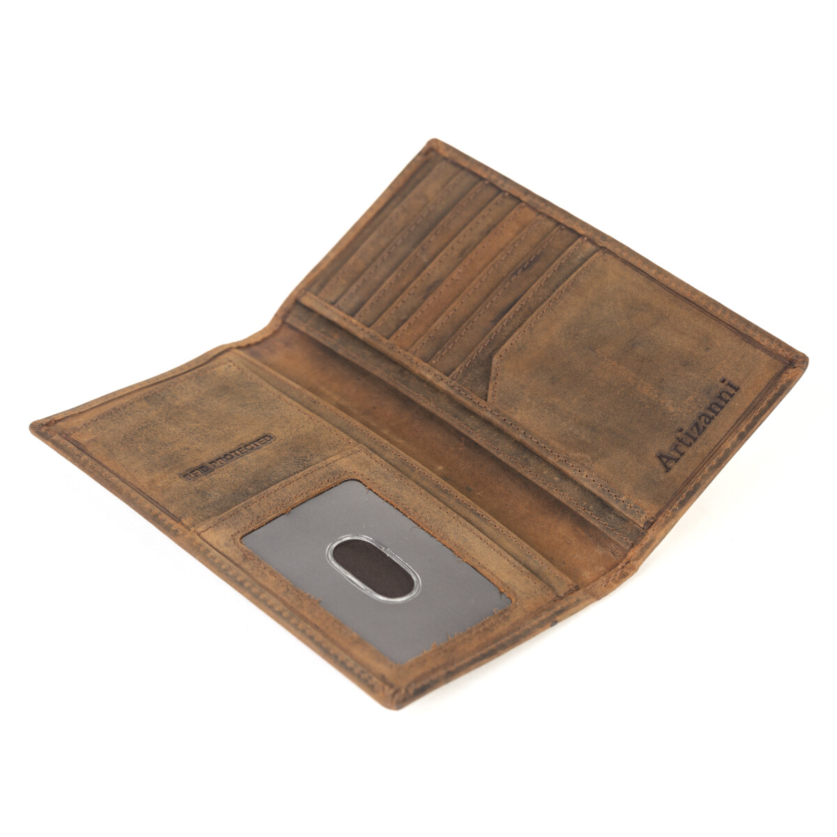 Men’s checkbook Rodeo Long Wallet (FLAG) SD 033, Size :  3.6” W * 7.1” H Inches