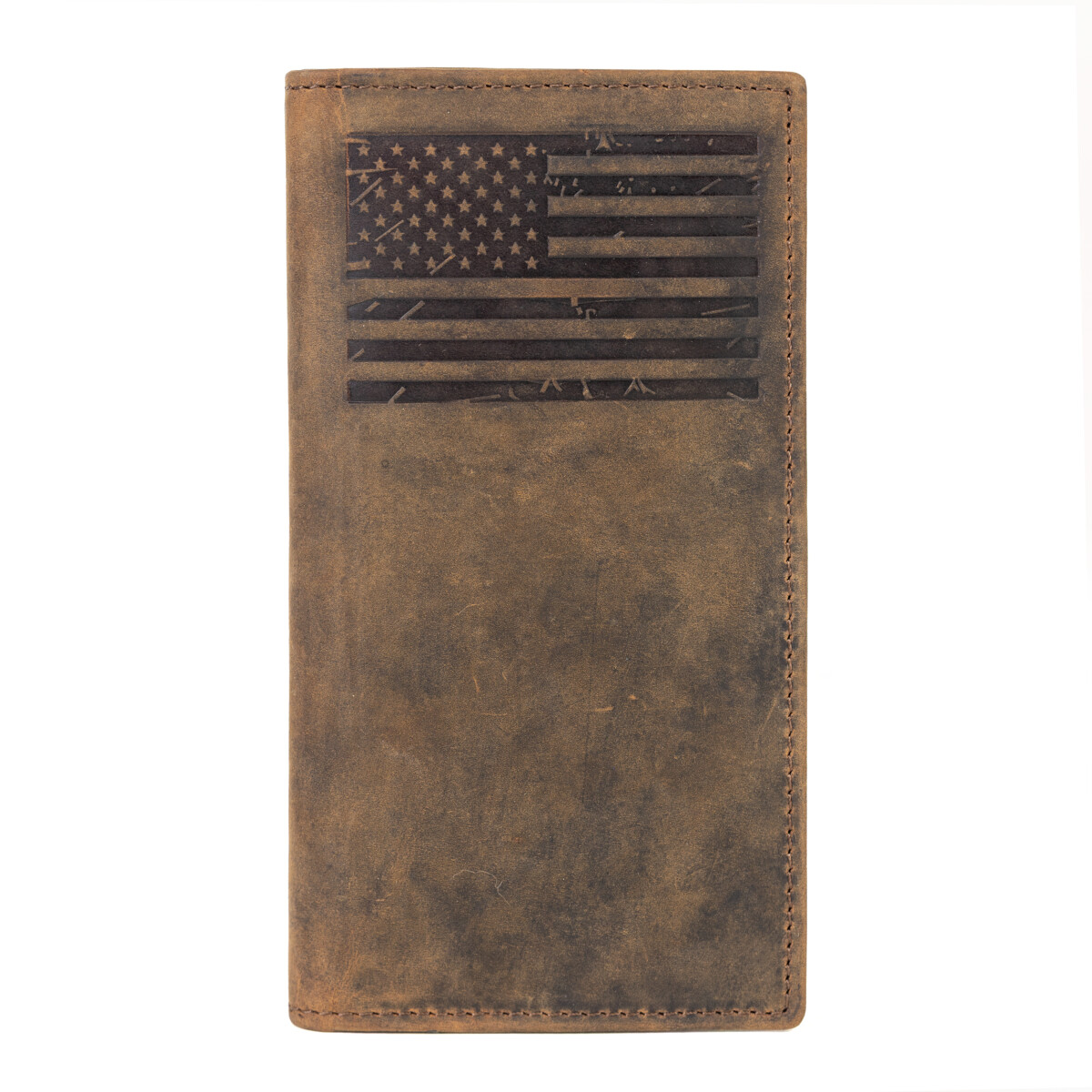 Men’s checkbook Rodeo Long Wallet (FLAG) SD 033, Size :  3.6” W * 7.1” H Inches