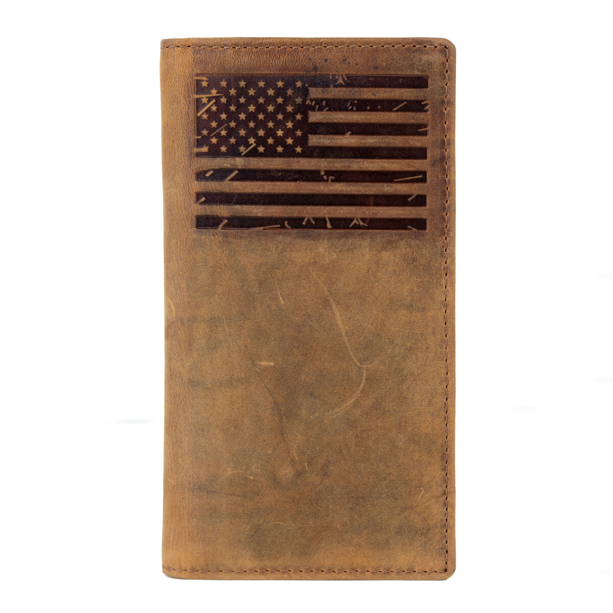 Men’s checkbook Rodeo Long Wallet (FLAG) SD 033, Size :  3.6” W * 7.1” H Inches