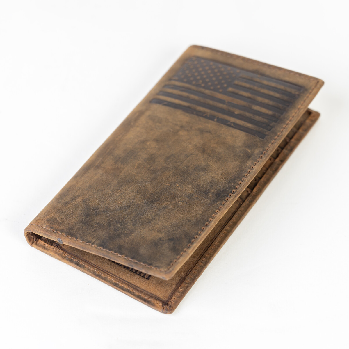 Men’s checkbook Rodeo Long Wallet (FLAG) SD 033, Size :  3.6” W * 7.1” H Inches