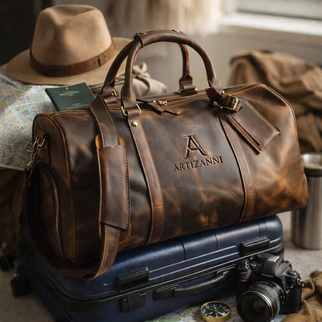 Saddle Weekender Bag (Vintage) 20”*10.5”*10.5” inches (L*W*H)