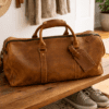 Full Grain Leather Handmade Duffle Bag 20*10.5*9.5 Inches Full Grain Leather Handmade Duffle Bag 20*10.5*9.5 Inches