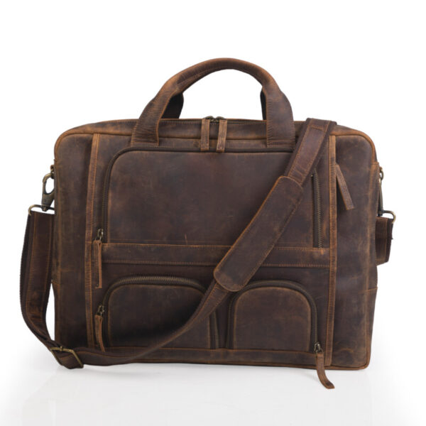 Commuter Leather Messenger bag with Dual Compartment AZ 053 Commuter Leather Messenger bag with Dual Compartment AZ 053