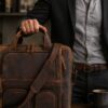 Commuter Leather Messenger bag with Dual Compartment AZ 053 Commuter Leather Messenger bag with Dual Compartment AZ 053